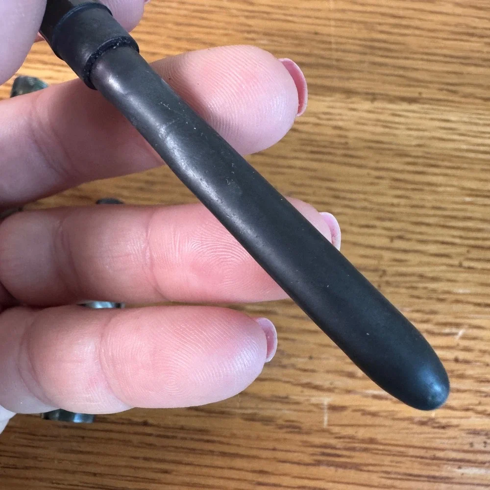 Vintage Parker Challenger Fountain Pen Green Marble Celluloid Button Filler USA